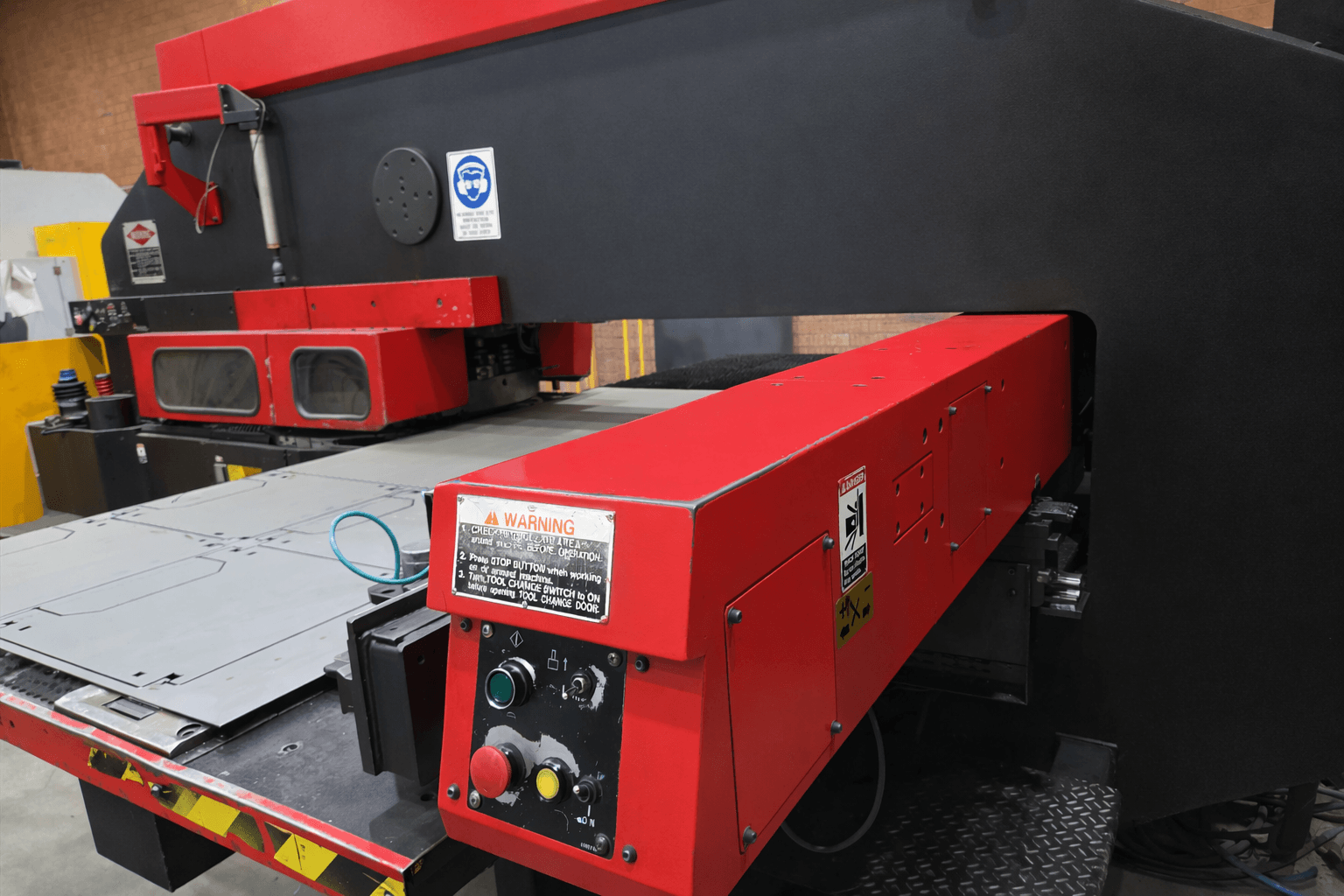 Light gauge CNC turret punching sheet metal components Sydney